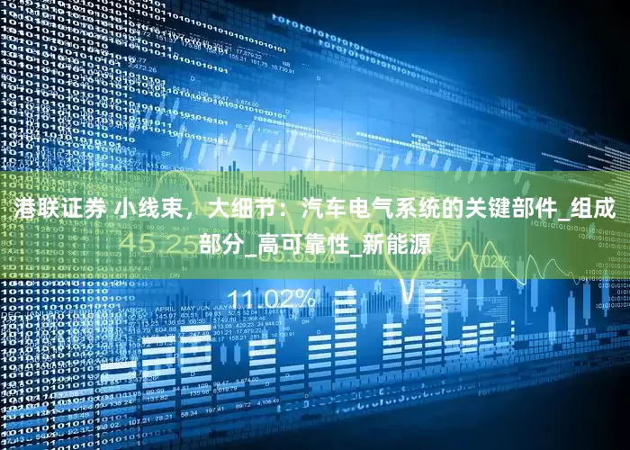 港联证券 小线束，大细节：汽车电气系统的关键部件_组成部分_高可靠性_新能源
